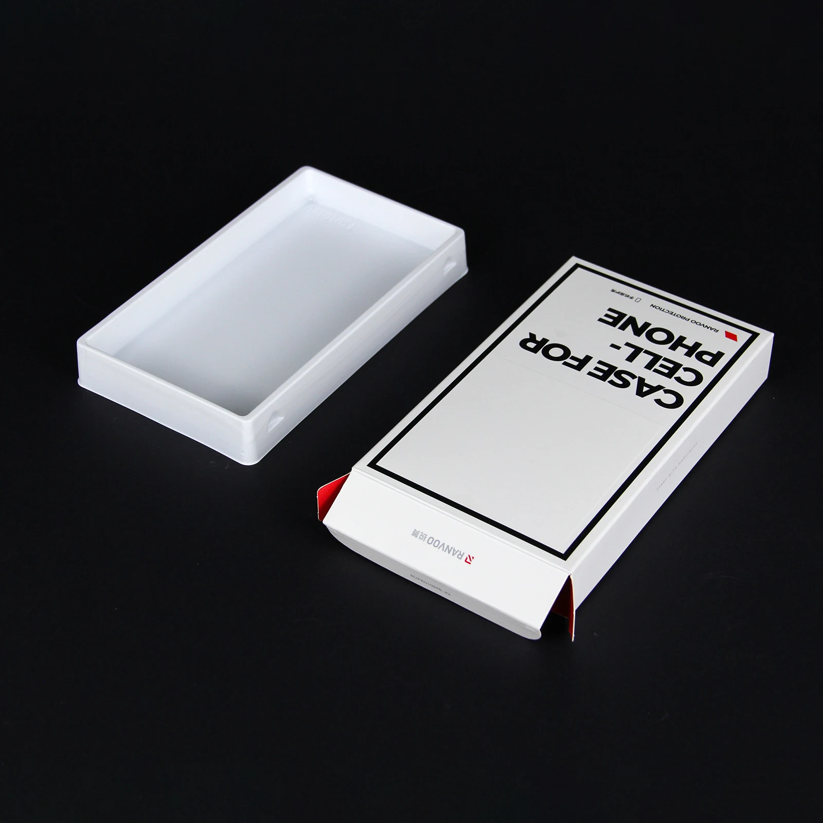 Manufacture white foldable card box for cellphone