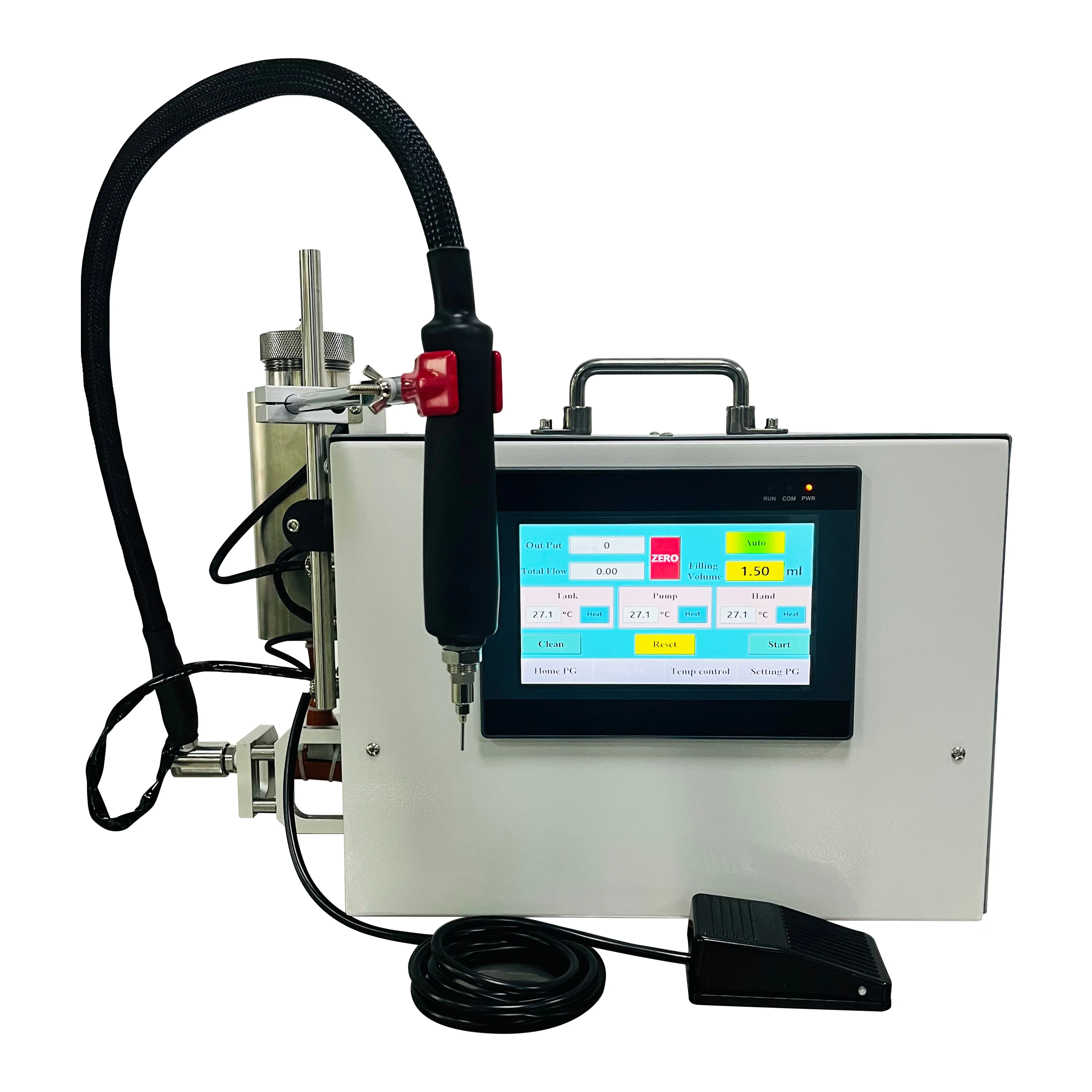 UKETA AIO disposable all in one thick oil filling machine .5ml 1ml 2ml empty pen filler preheat liquid cartridge filling machine
