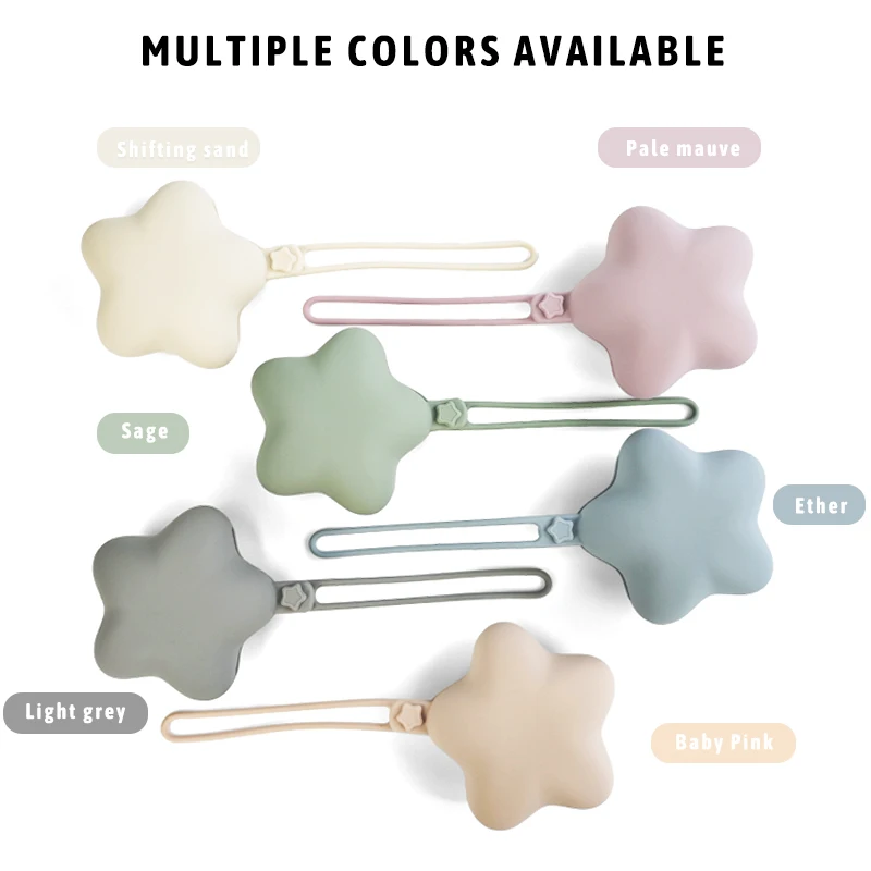 Durable Washable Multiple Pacifiers Holder Large Capacity Silicone Pacifier Holder