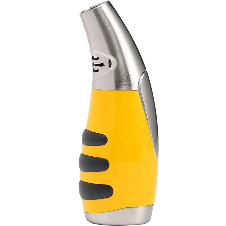 Amazon Torch Jet Flame Windproof Cigar Zinc Alloy Lighter with Punch Butane