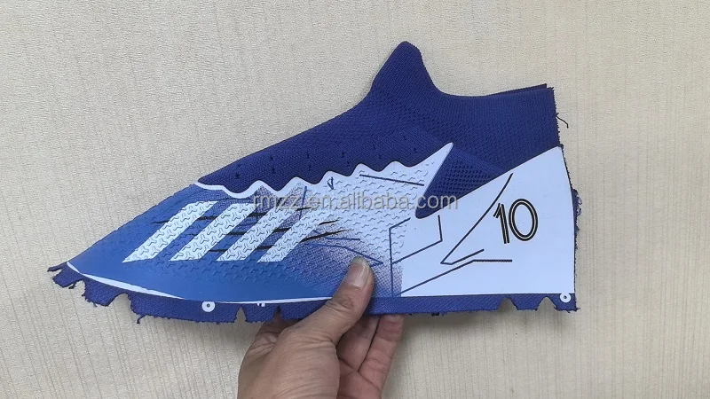 Factory price customizable comfortable football shoes leather uppers semi-finished products