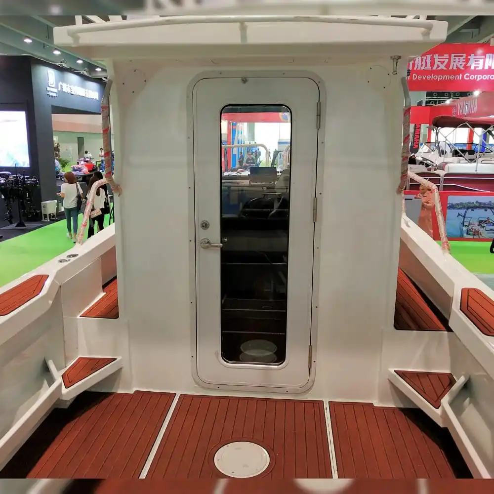 fishing boat potoon motor boat with cabin aluminum deluxe fishing boat classic yachts weihai js yacht co yacht engine shell