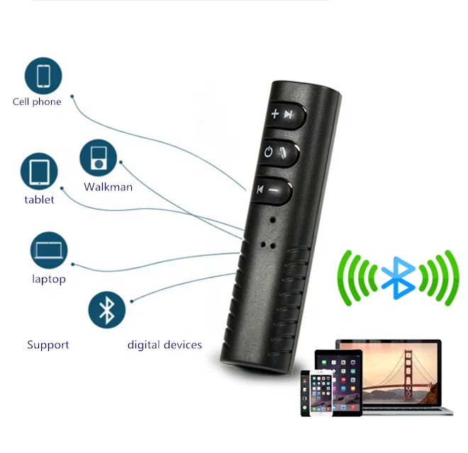 Bluetooth-аудиоприемник AUX автомобильный динамик гарнитура универсальная для двух беспроводных спортивных занятий бегом