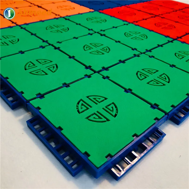High Duty Plastic PP Sports Flooring Tile For Basketball Court Flooring Material Kids Playground Floor Kindergarten