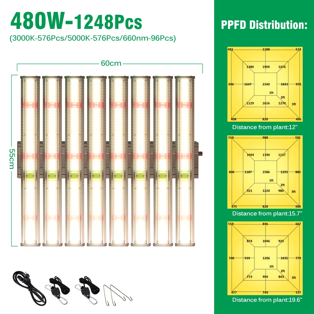 Full spectrum led grow light bar 2ft 3ft 4ft T8 high output hydroponics t8 led tube grow light for greenhouse