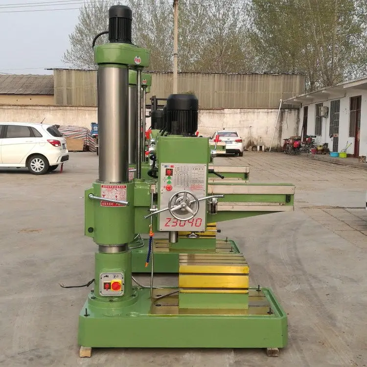 Small Radial Drill 3040 Radial Drill Bed Tengzhou Mechanical Double Column Drilling Machine Artificial Vertical Driller Rocker