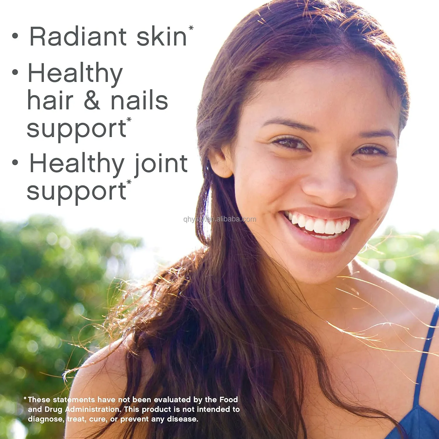 OEM Fish Collagen Peptides Powder Support Bone Joint Health Promotes Hair and Nail Skincare Whitening Collagen Powder Supplement