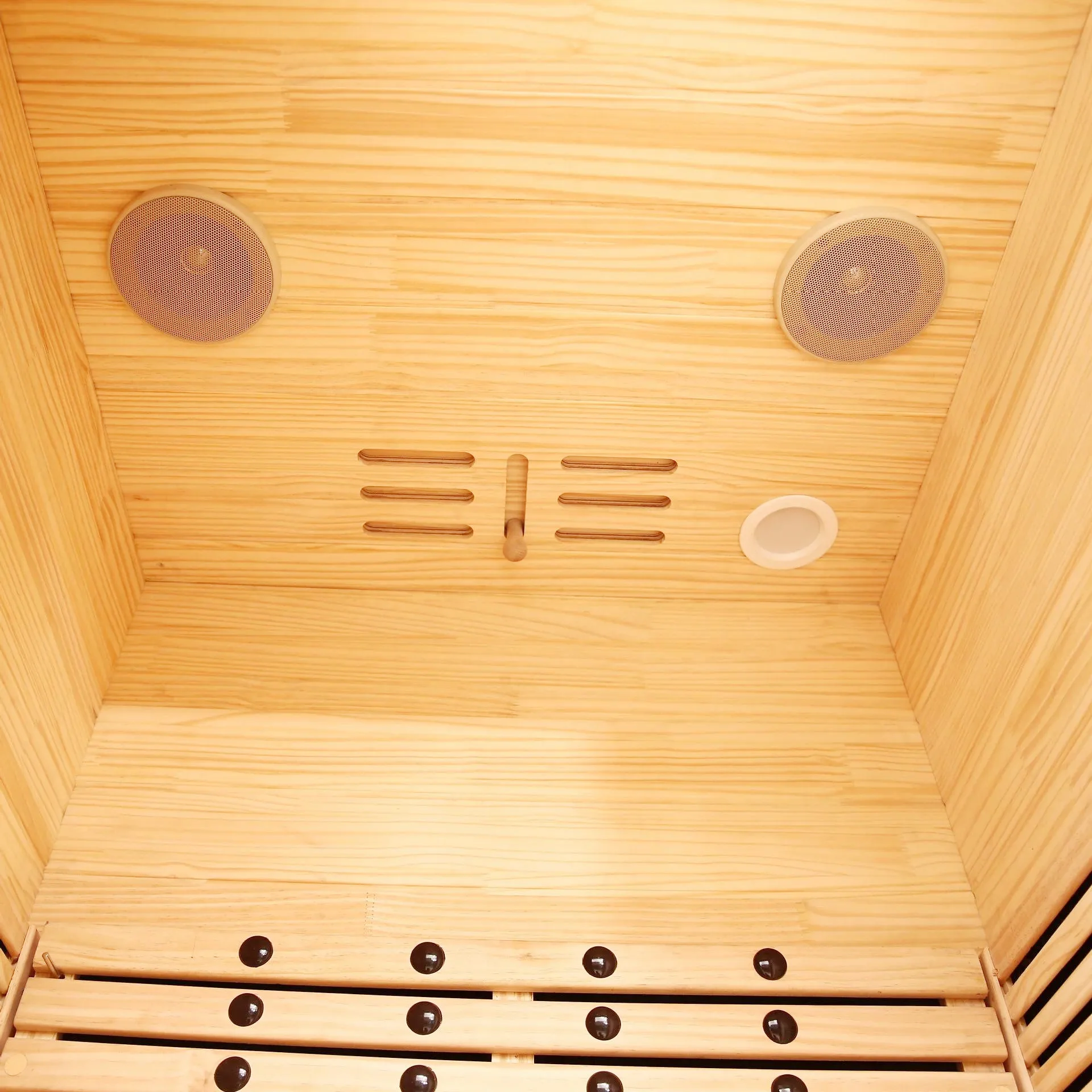 Solid Wood Modern Design 1 Person Steam Far Infrared Sauna Room