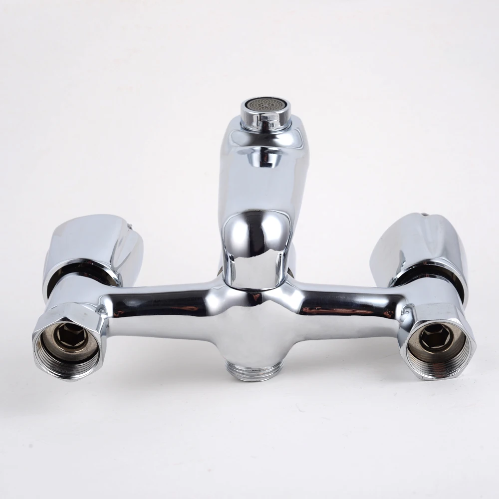 Widely used superior quality bathroom luxury shower set with faucet brass body fauect  double handle mixer