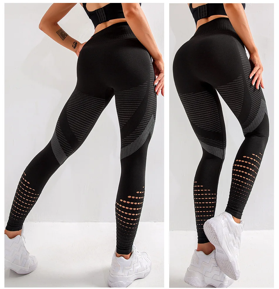 Anti-cellulite compression vital energy seamless legging Tummy control yoga leggings
