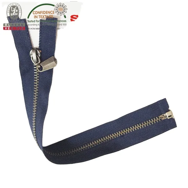 New blue jeans metal chain zipper metal zipper