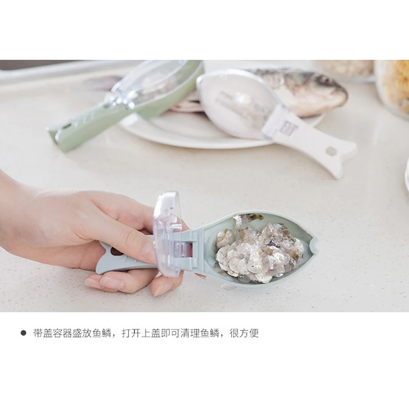 Fish Skin Brush Scraping Fish Scale Brush Grater Quick Disassembly Fish Knife Cleaning Peeling Skin Scraper Tool
