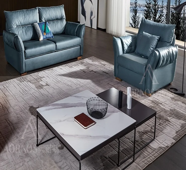 Ergonomic Modern Fabric Sofa Comfortable  Corner Combination for Living Room Seating Three People in a Row