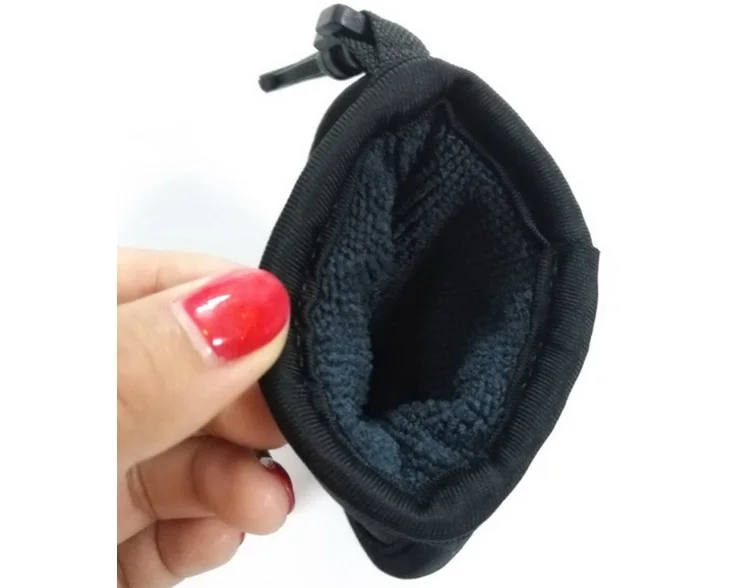 Golf Ball Pouch Golf Ball Washer Multi-directional Neoprene Protection Bags Golf Accessories with Plastic Hook