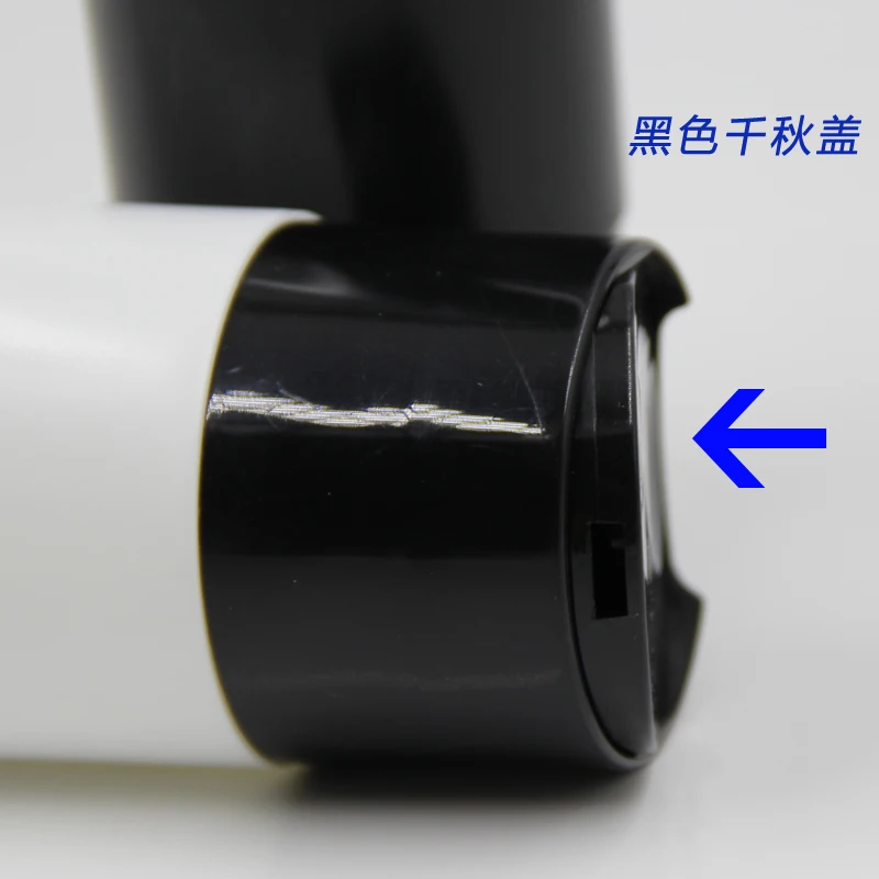 200ml 300ml empty Transparent/white/black flip cap Shower Gel Cosmetic PET plastic shampoo bottle