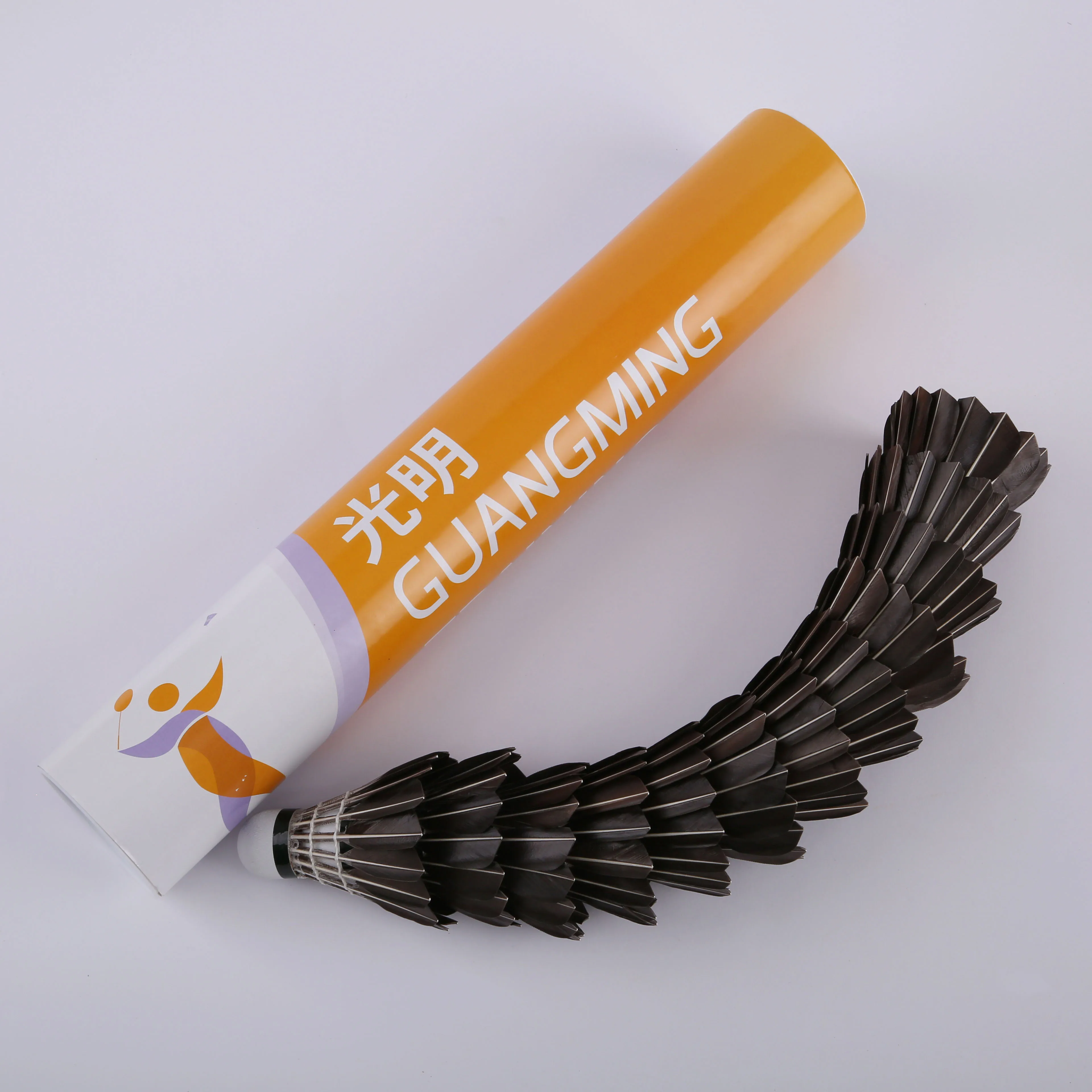 
hot sale OEM badminton ball cheap goose feather shuttlecock 