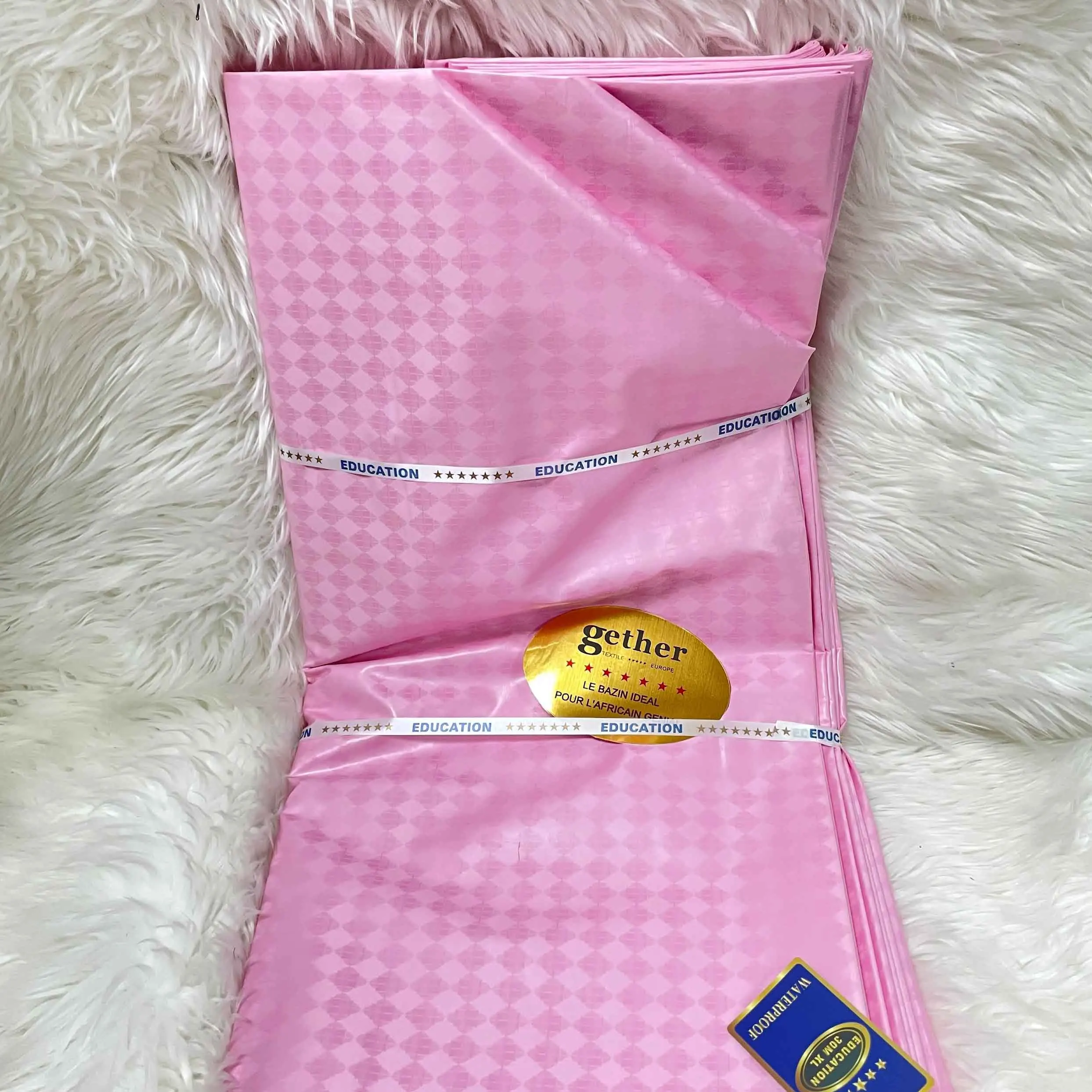  High Quality waterproof Guinea Brocade Bazin Riche 10meter /pc Senegal Garment Tissu Traditional