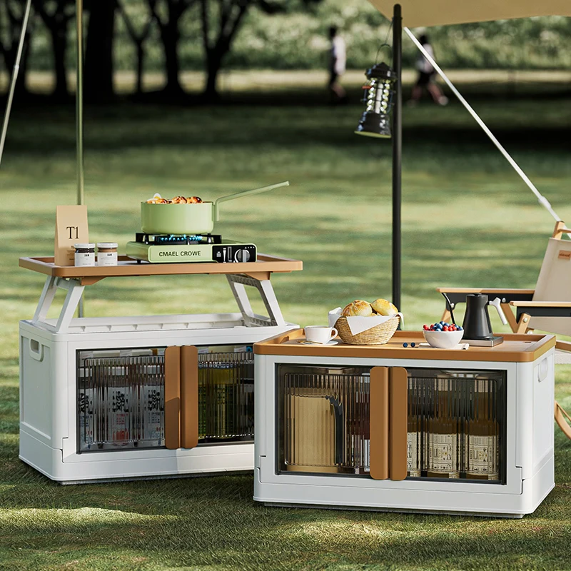 HAIXIN Large Capacity Stackable Foldable Organizer Good Quality Camping Box Durable Outdoor Collapsible Storage Bins Deck Box