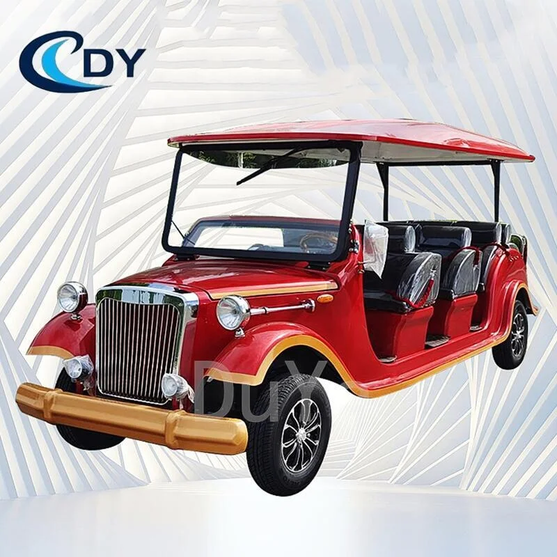 Electric Vintage 4 Seats Golf Carts Electric Push Golf Car with Remote LED 72V Electric Go Kart Car Prices E Car Eec 23*10.5-12