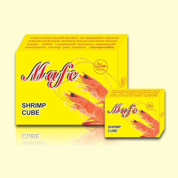 HALAL crayfish flavour bouillon cube seasoning cube & mixed spices seasoning stock cube