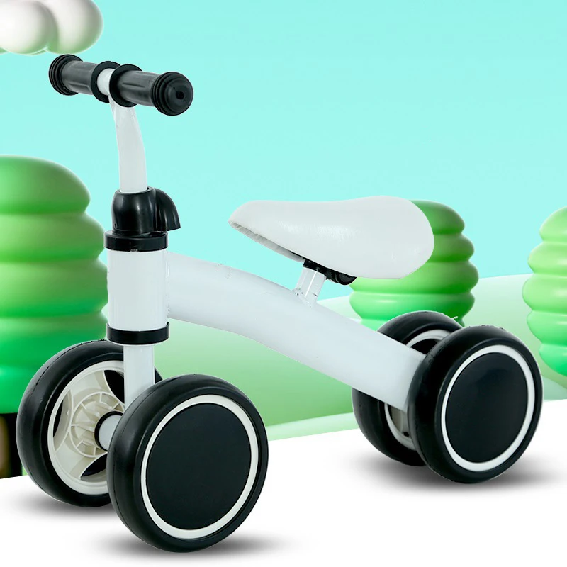Hot Sale Four-Wheel Balance Bike for 2-6 Years Old Children Wholesale Pedalless Ride-on Toy Baby Toy Scooter