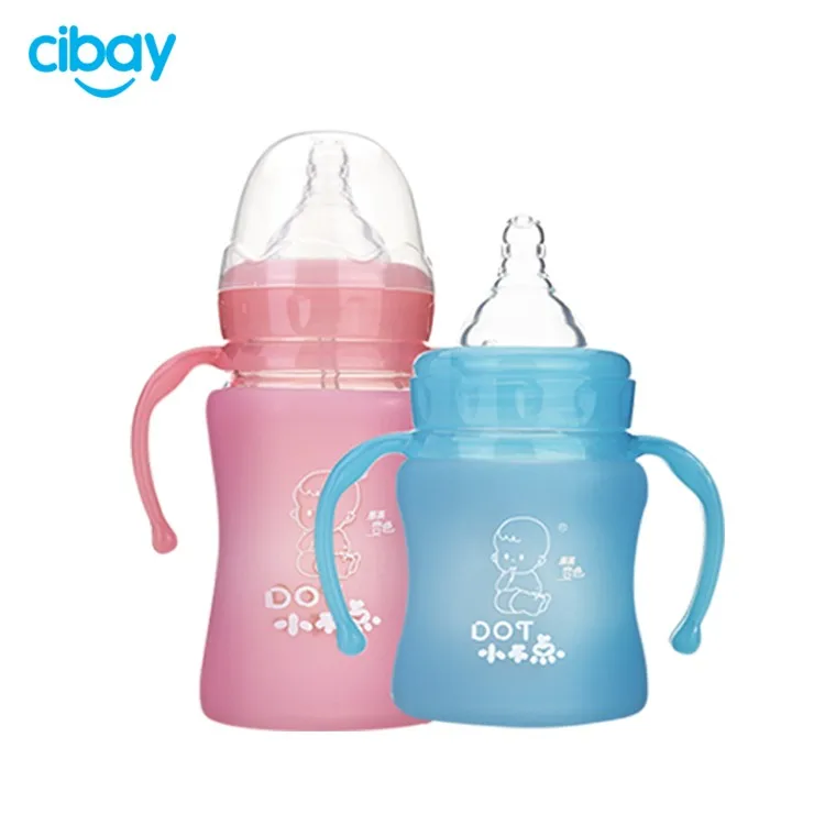 Wholesale BAP free high quality glass baby feeding bottle nipple bottle