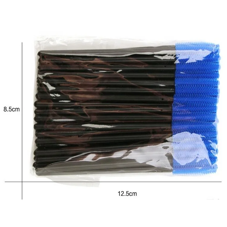 50pcs Disposable Silicone Eyelash Brush Make Up Gloss Wands Applicator Eyelash Extension Tool