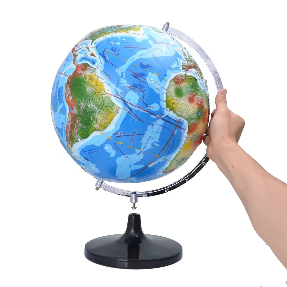 Educational Equipment Geography Three-dimensional topographic globe Observe and teach clearly