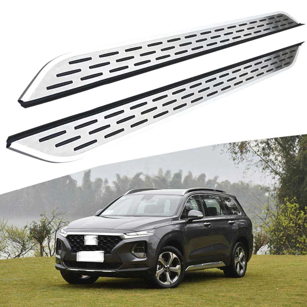 KINGCHER car accessories Running Boards Nerf Bars for Hyundai Santa Fe 2019 2020