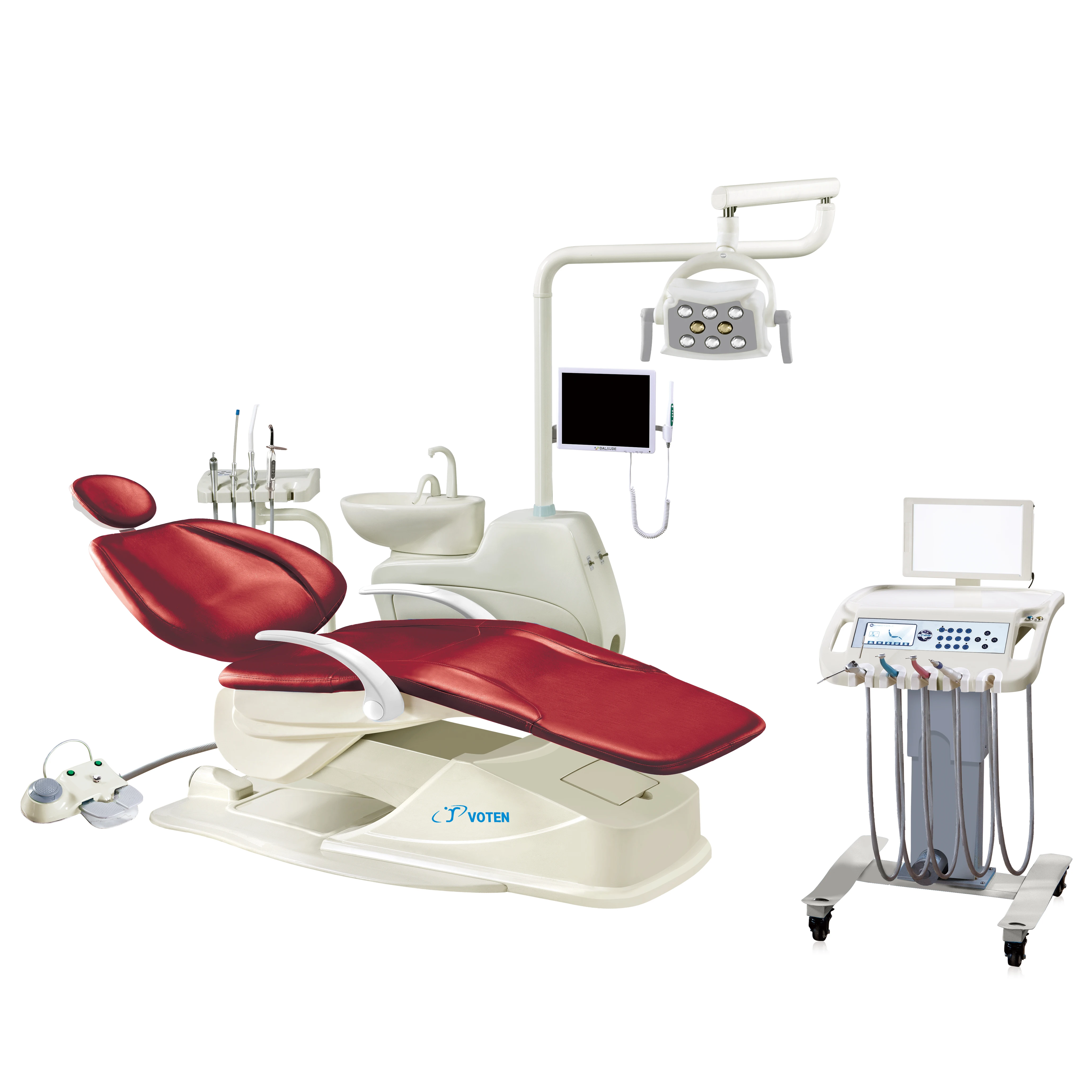 Factory Direct Sale Full Set Luxurious Electric Portable Dental chair For Dental Clinic