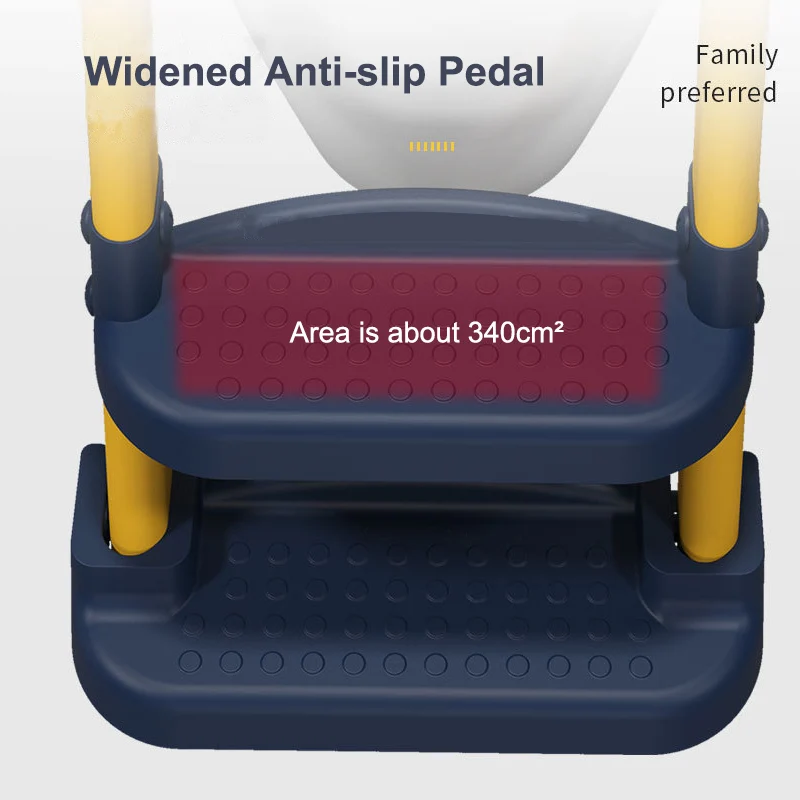 Wholesale small baby folding potty training seat ladder with soft PVC cover