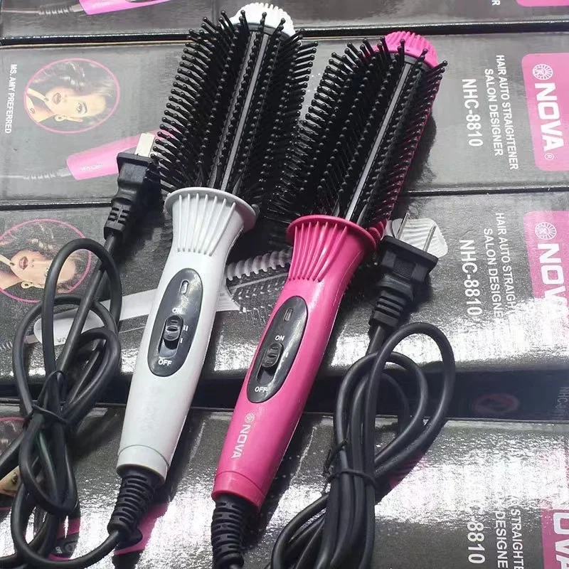 Professional Wholesale Hair Comb Curly Beauty Electric Magic Hair Straightener Brush HM703