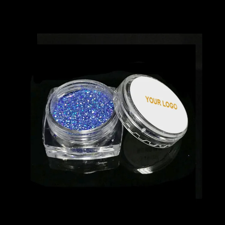 Glitter jars plastic private label holographic eye glitter design cosmetic glitter bulk for eye makeup