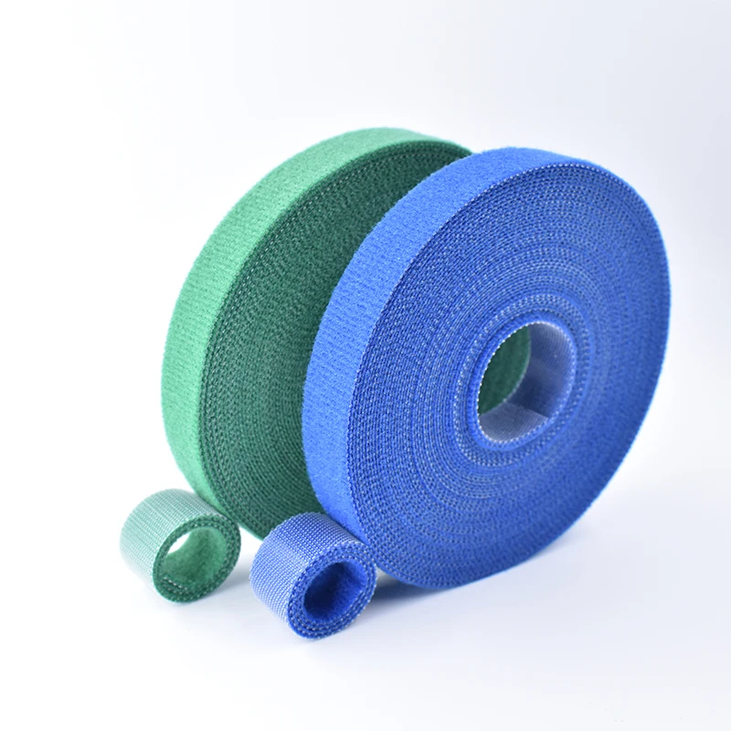 Custom made adjustable hook and loop nylon cable band