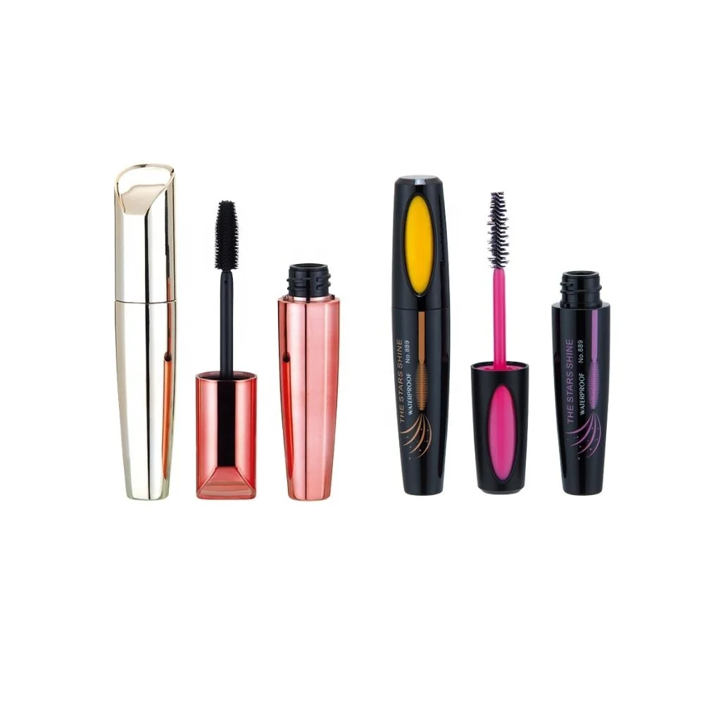 Customized Logo Eye Makeup Plastic Container Empty Mascara Tubes With Brush