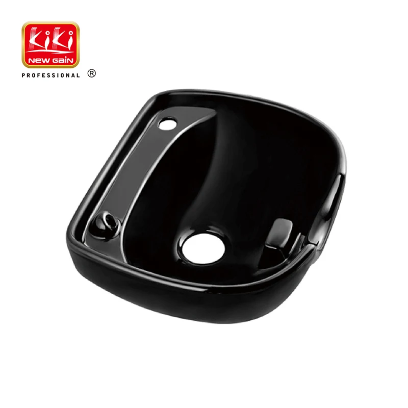 KIKI NEWGAIN Modern Ceramic Salon Shampoo Bowl Backwash Basin for Beauty Salon