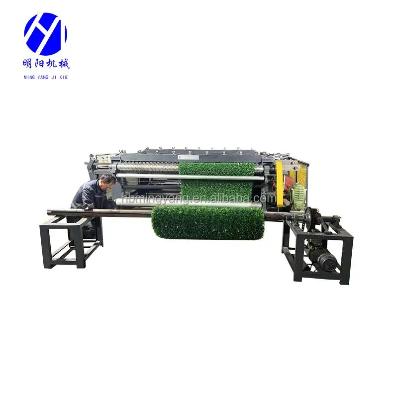 Factory price wholesale Outdoor Plastic Artificial Fence machine gree grass mesh machine