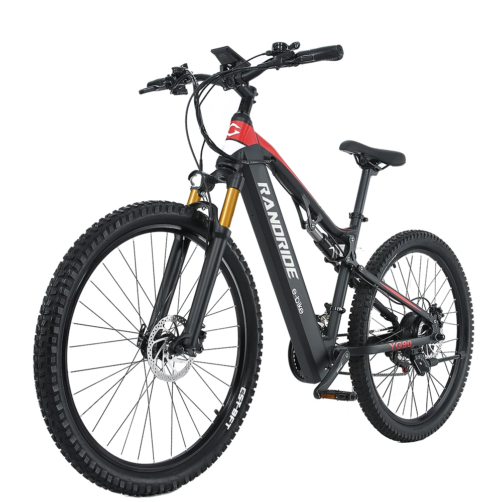 Factory Direct YG90J 1000W Electric Bicycle Hydraulic Front Fork E-Bike Electric Mountain Bike 27.5Inch Tires