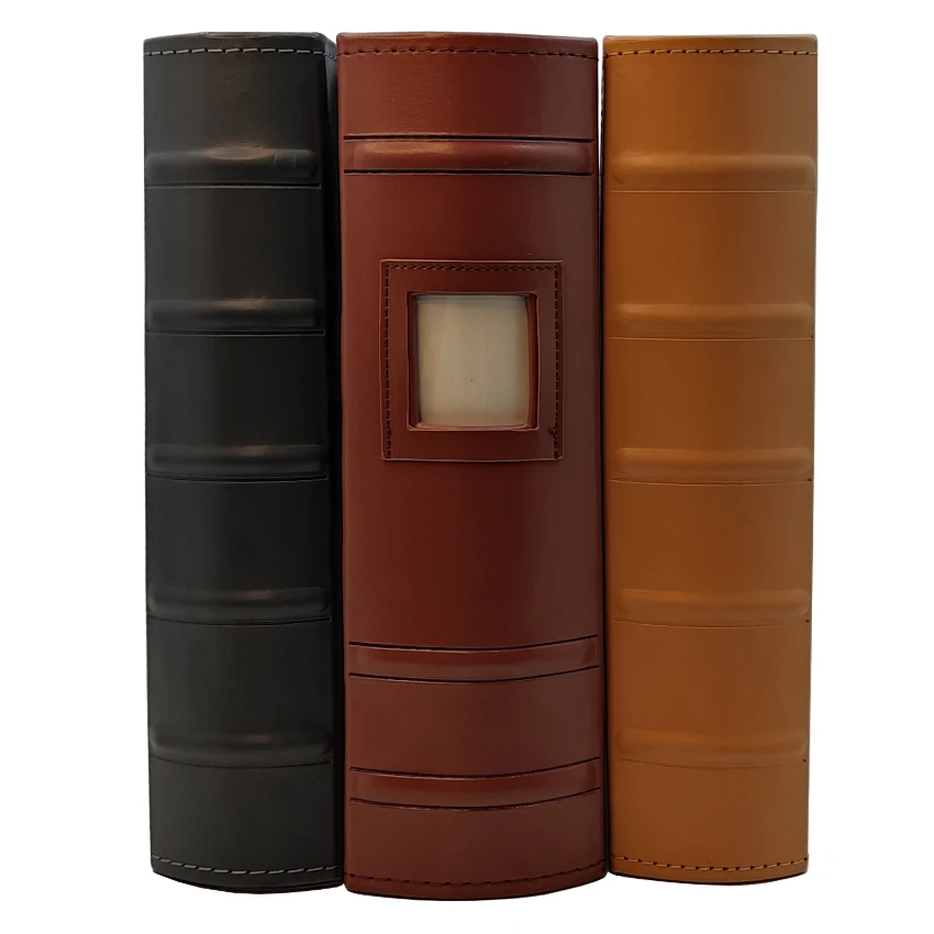 A4 Hardcover Handmade File Folder Office Custom Logo with PU Leather Cover