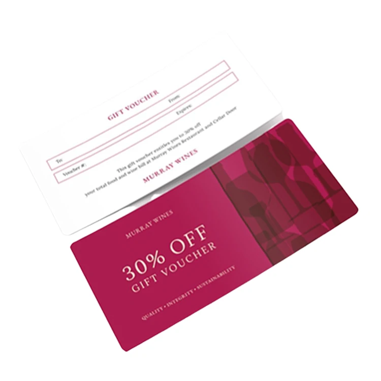High quality custom thermal transfer paper coupon printing voucher discount tickets