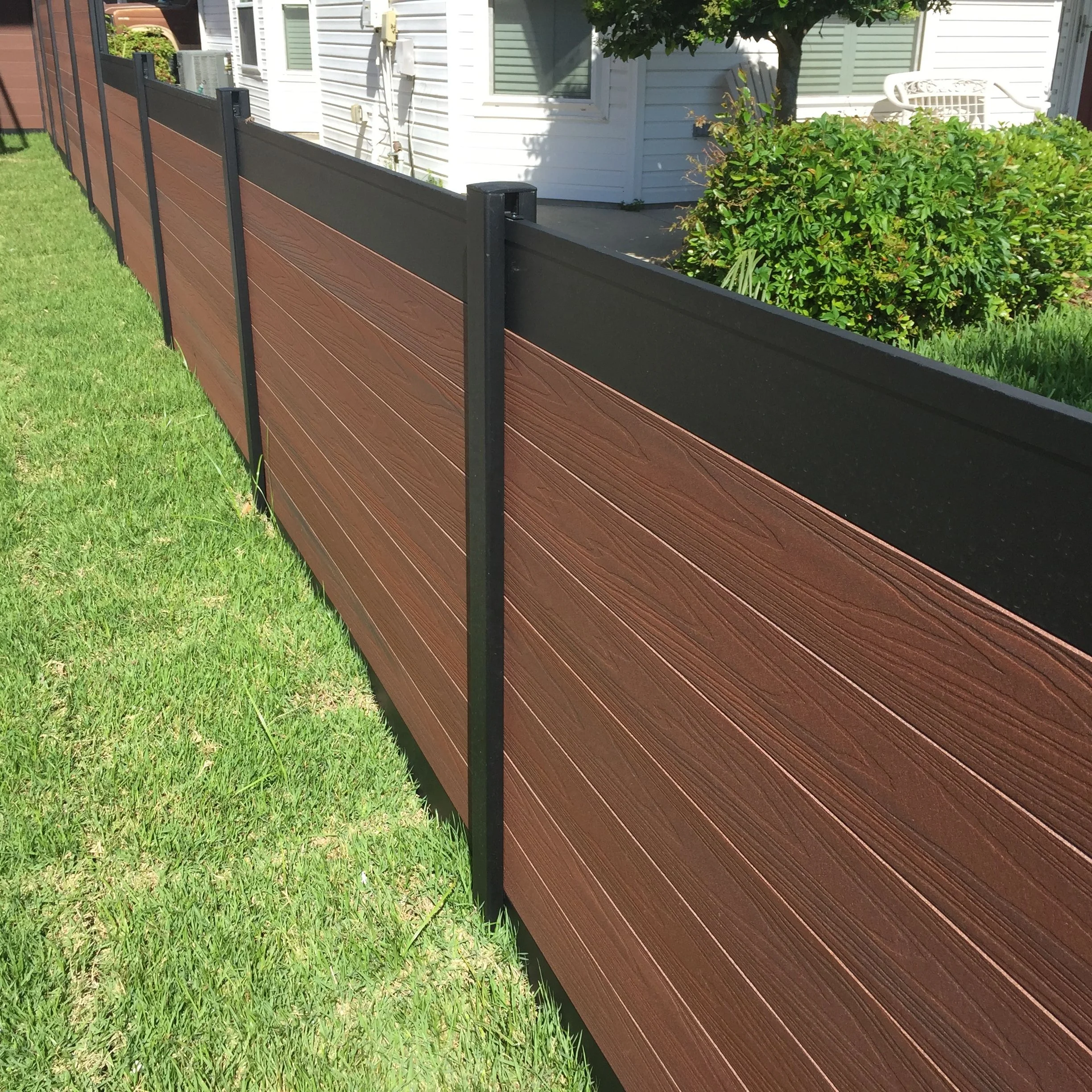 Decorative Garden Wpc Fence Modern Popular Diy Wpc Outdoor Garden Privacy Screening Fence Wpc Fence