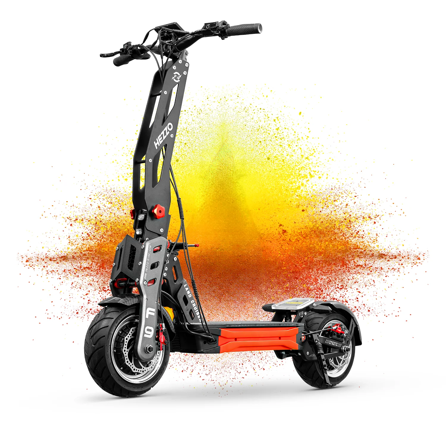 HEZZO US EU Warehouse scooter 60v 8000w Dual Motors Powerful 90Km/h Electric Scooter Fat Tire Foldable 40Ah NFC Off Road Scooter
