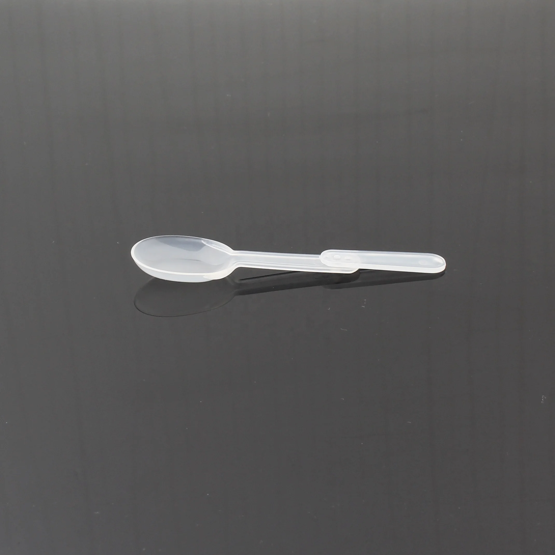
New food grade PP natural color canned spoon dessert collapsible spoon for sale 
