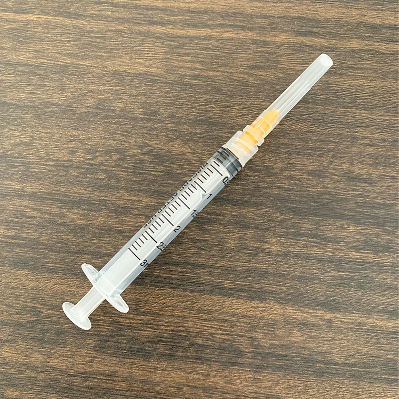 Plastic Sample Injector Pipette Disposable Luer Lock Aseptic Sterile Syringe with Needle for Single Use