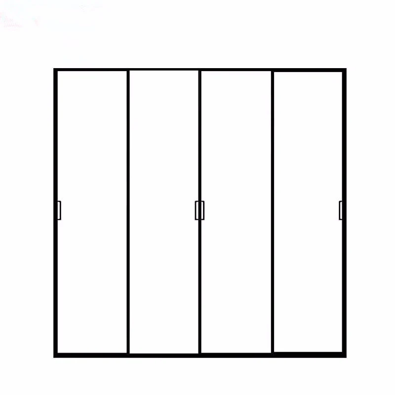 Patio exterior aluminium sliding accordion folding metal frame glassdouble wrought iron outdoor  door Aluminum Exterior Door