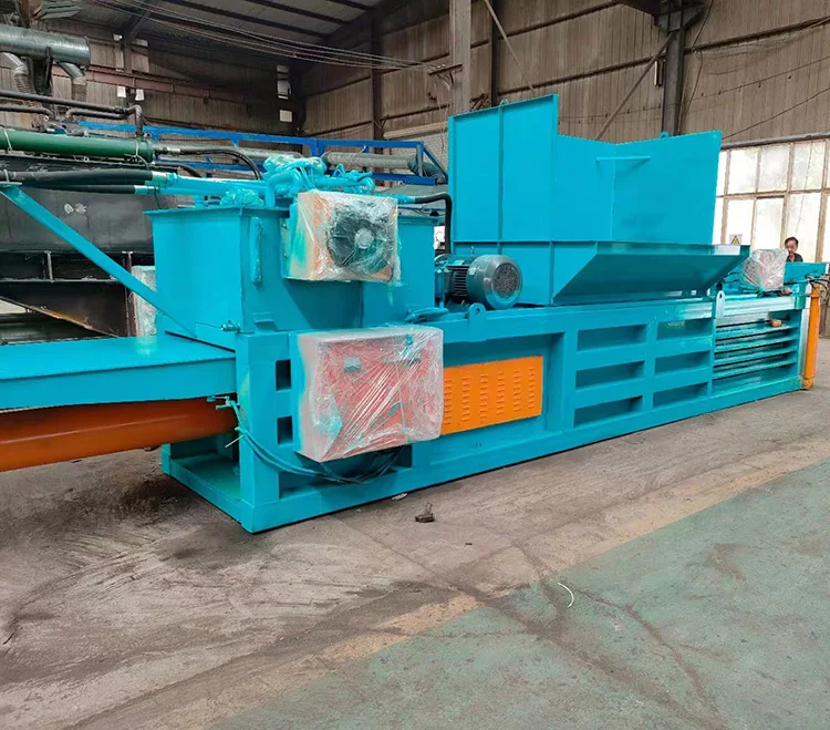 Waste cotton straw hydraulic block press New waste plastic baler