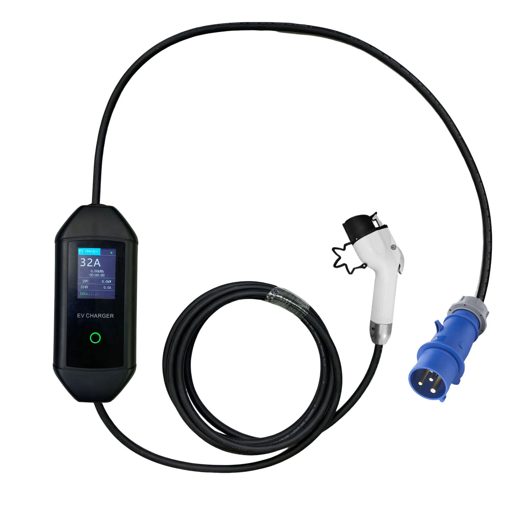 Ev Charging Cable Type1 32a Electric Vehicle Charging Cable USA Standard Charger