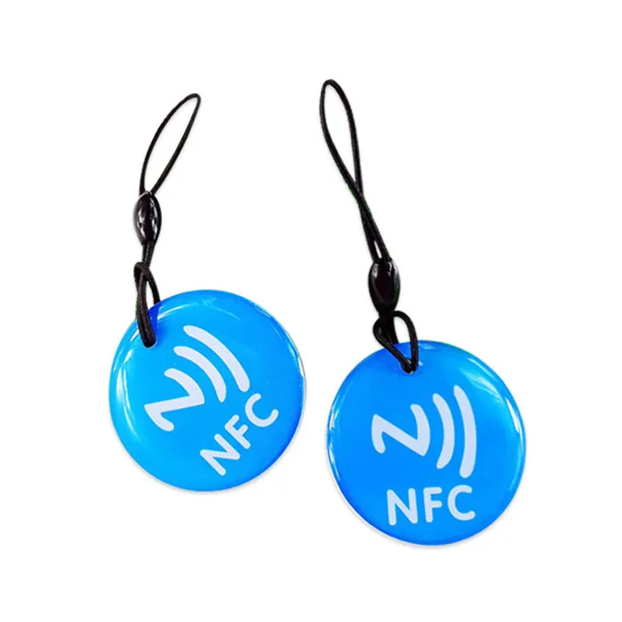 OEM logo Multiple Options UID 13.56Mhz NFC Rewritable RFID IC Tag Keyfobs Keychain Changeable 1K S50 Access Control Card