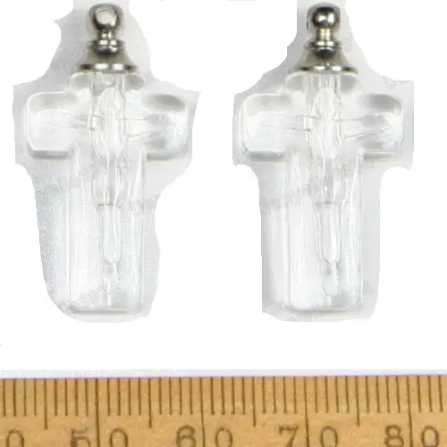 Wholesale SCREW TOP empty Glass VIALS drop/cross/diamond Bottle perfume Pendant