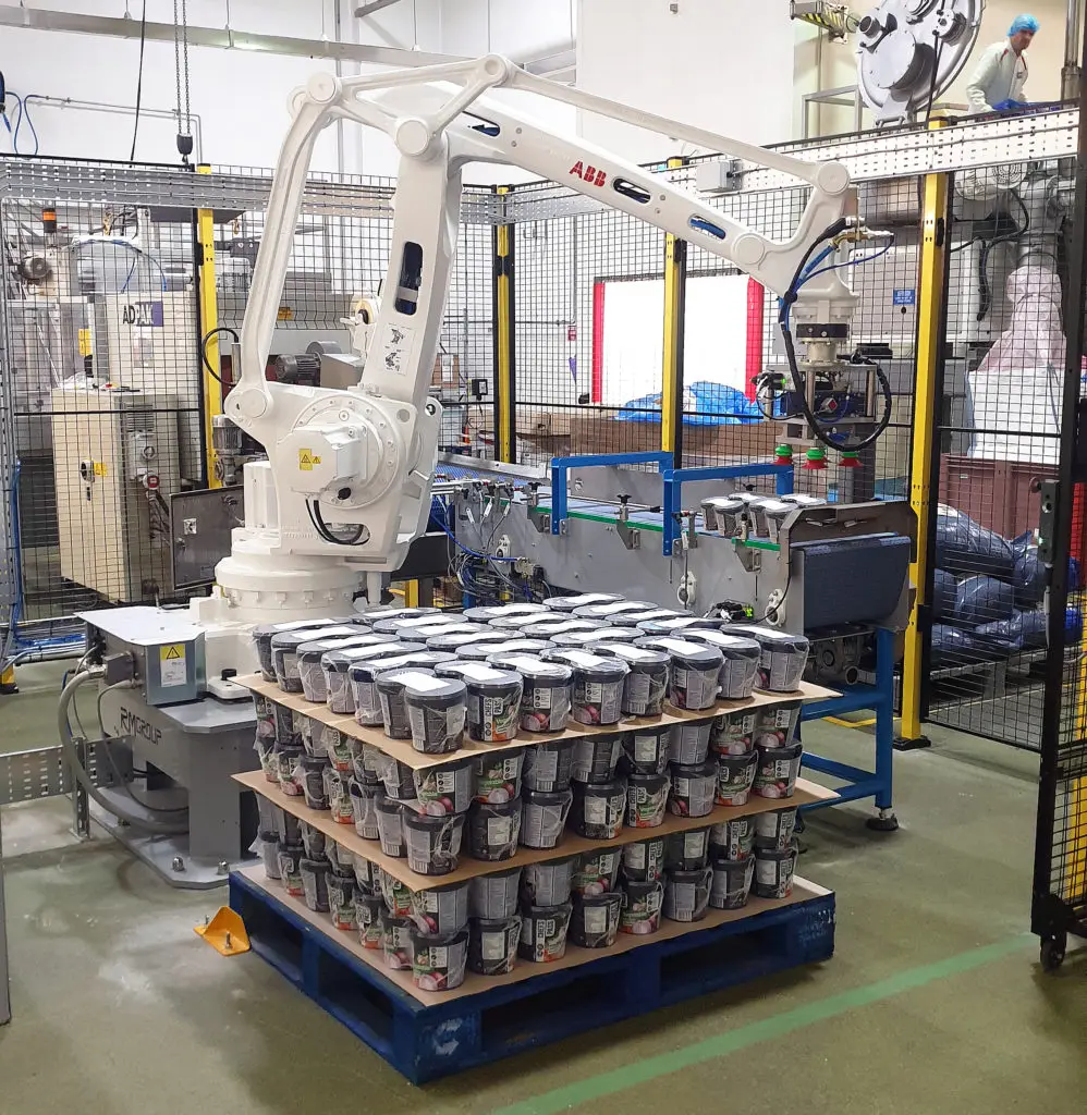 Automatic Robotic Palletizer Box Palletizing Machine Carton Stacking